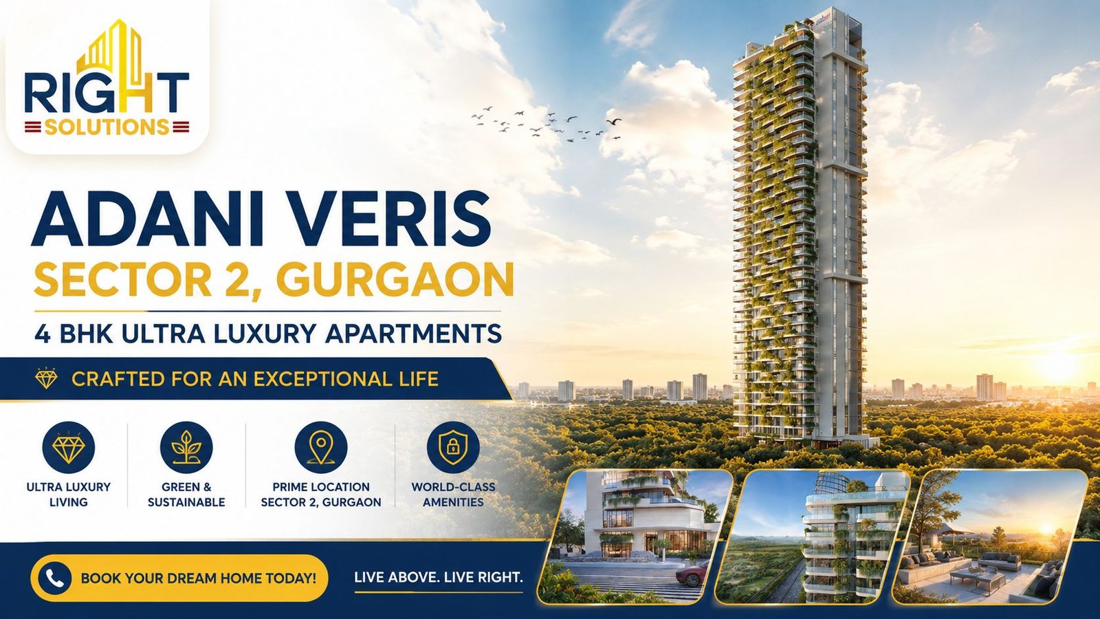 Adani Veris Sector 2, Gurgaon | 4 BHK Ultra Luxury Apartments