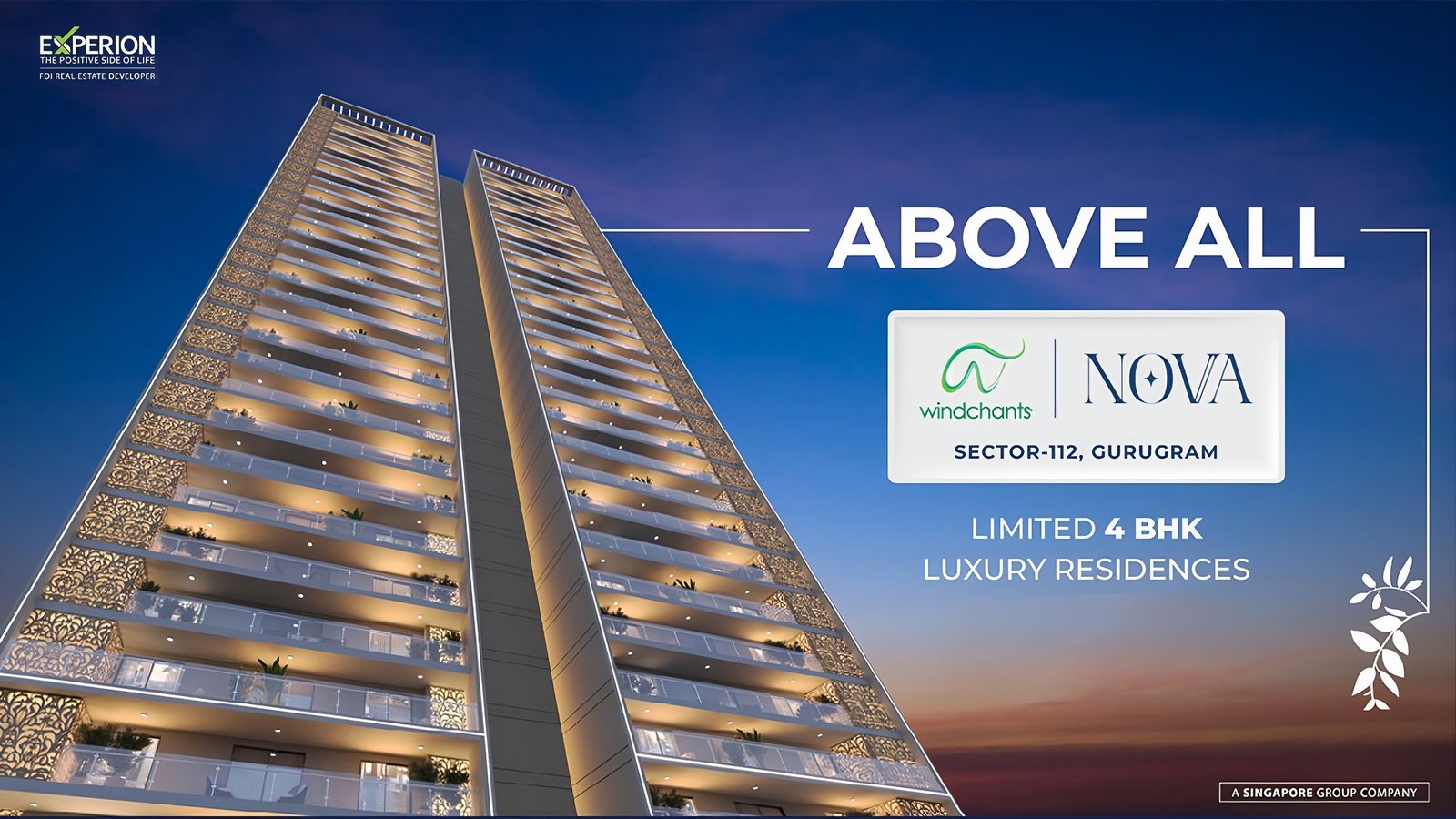 Experion Windchants Nova Sector 112, Gurgaon - 4 BHK Apartments