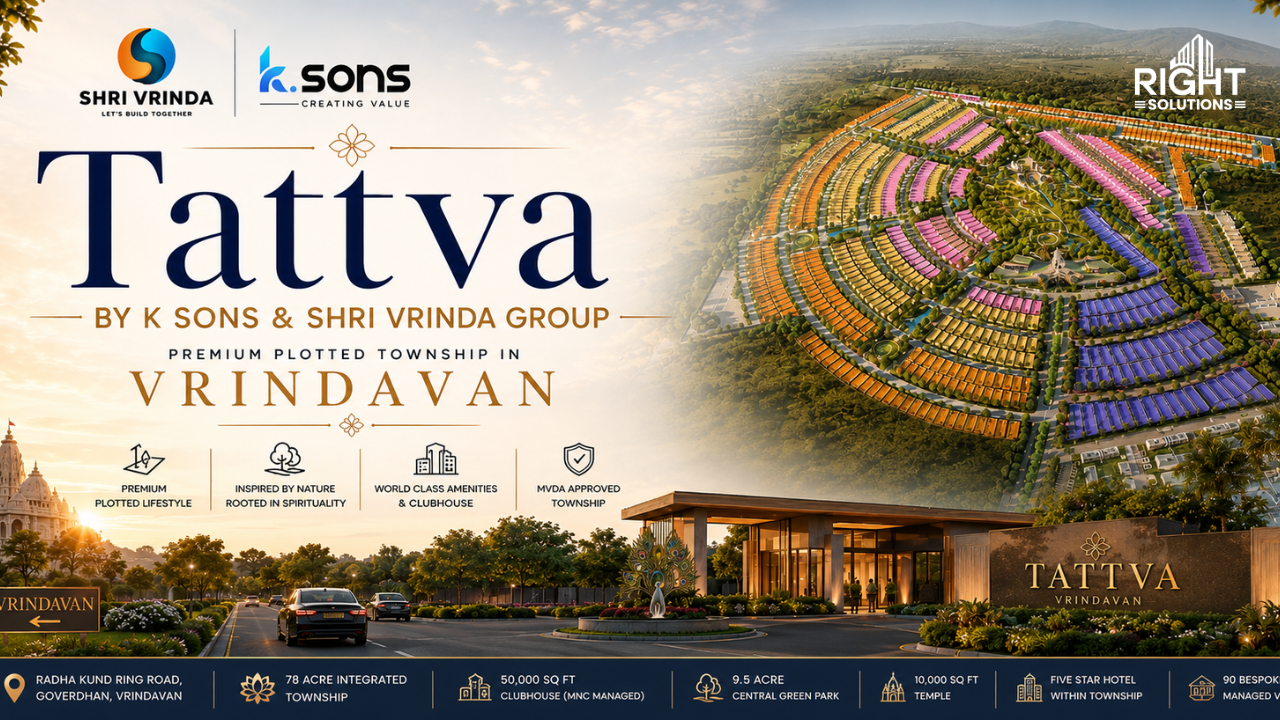 Tattva by K Sons & Shri Vrinda Group | Premium Plotted Township in Vrindavan