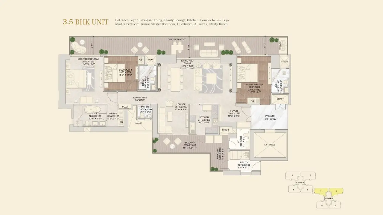 3.5 BHK