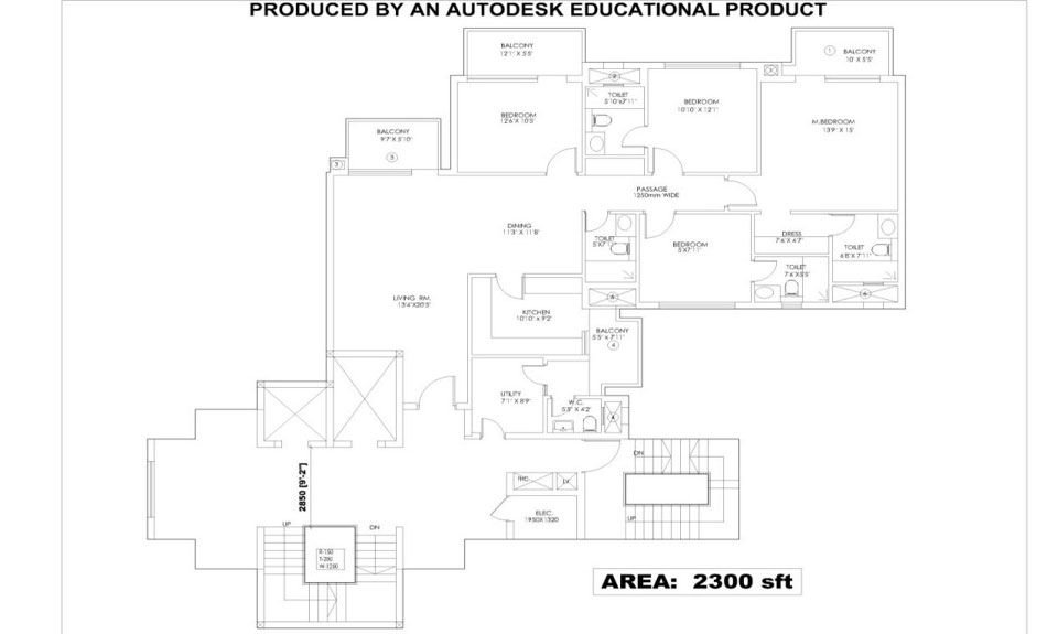 4 BHK + SQ