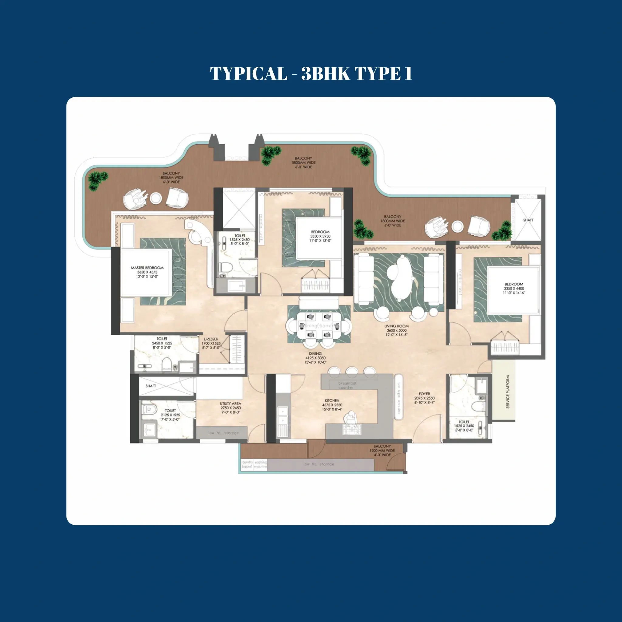 3 BHK Type I