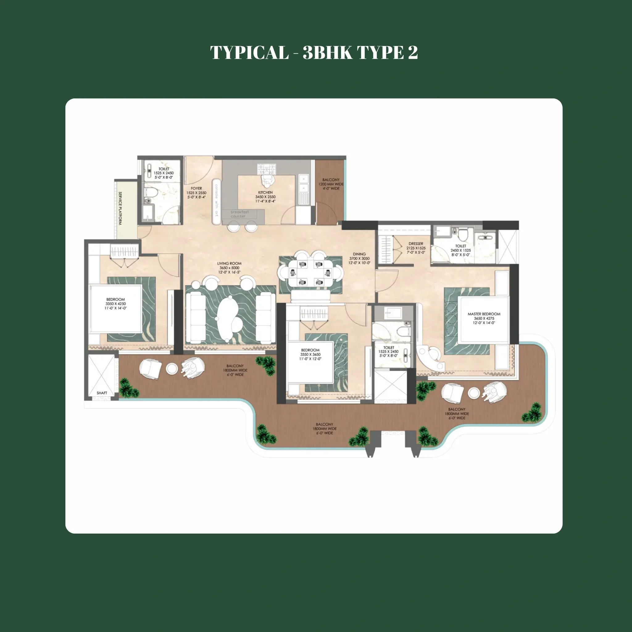 3 BHK Type II