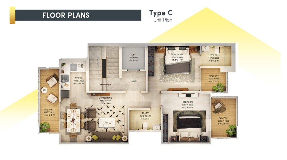 Signature Global Sector 37D Type C Unit Plan