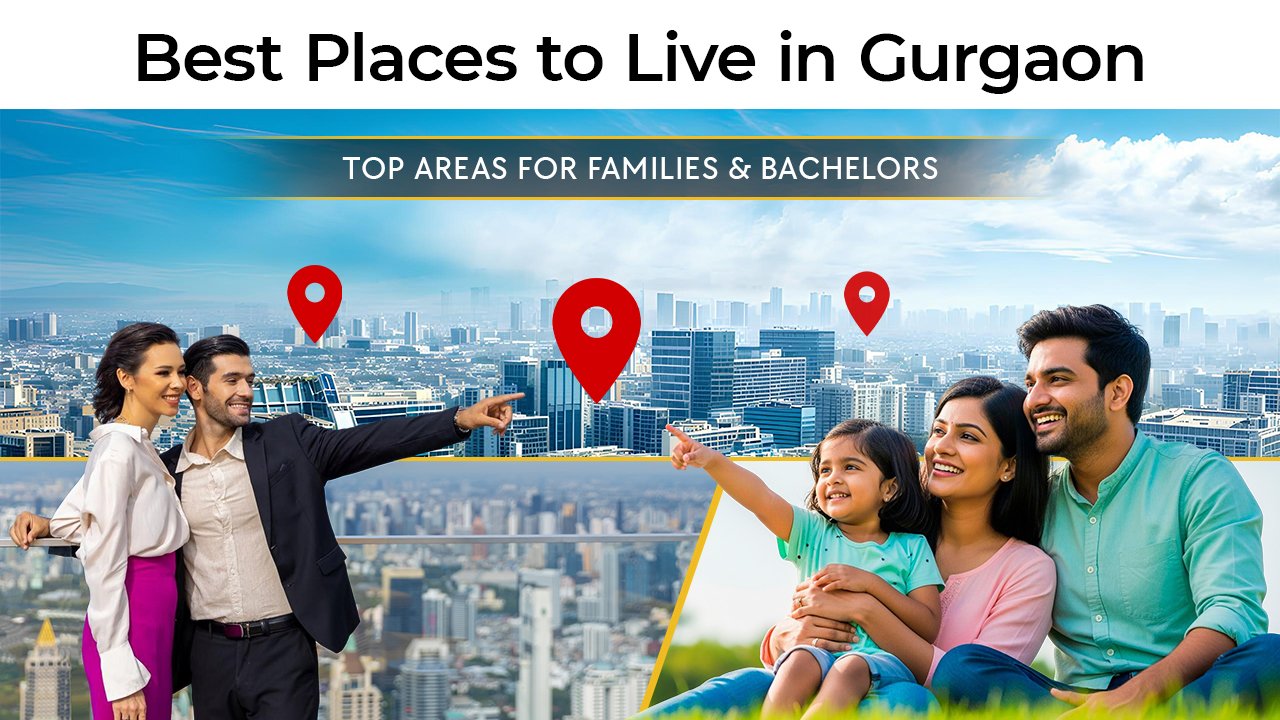 Best Places to Live in Gurgaon : Top Areas for Families & Bachelors