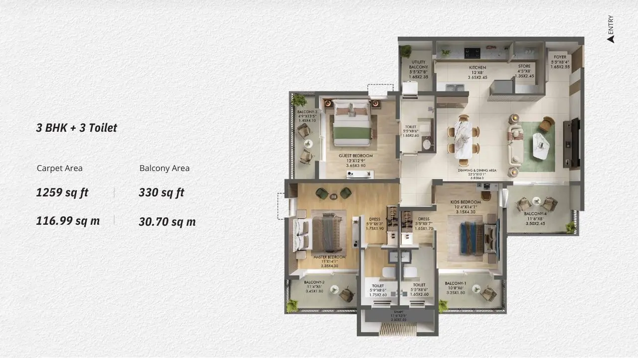 3 BHK