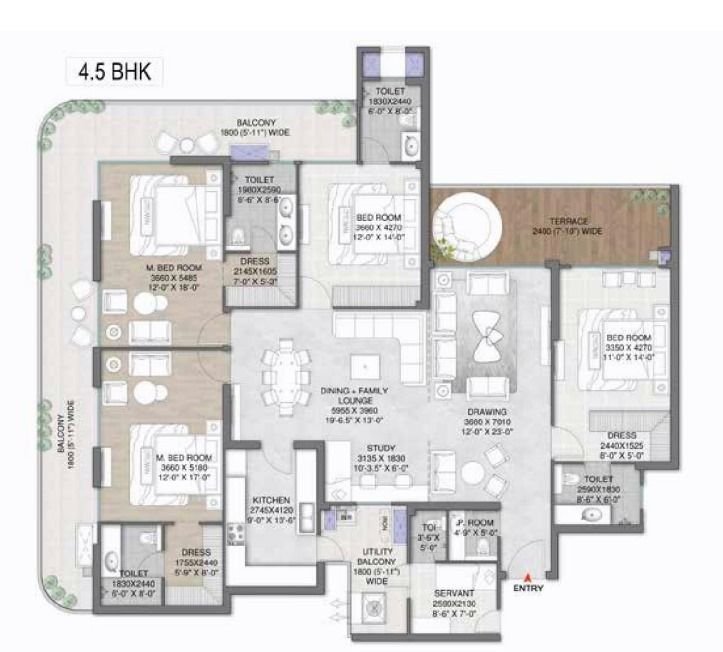 4.5 BHK