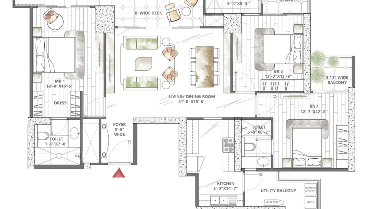 3.5 BHK