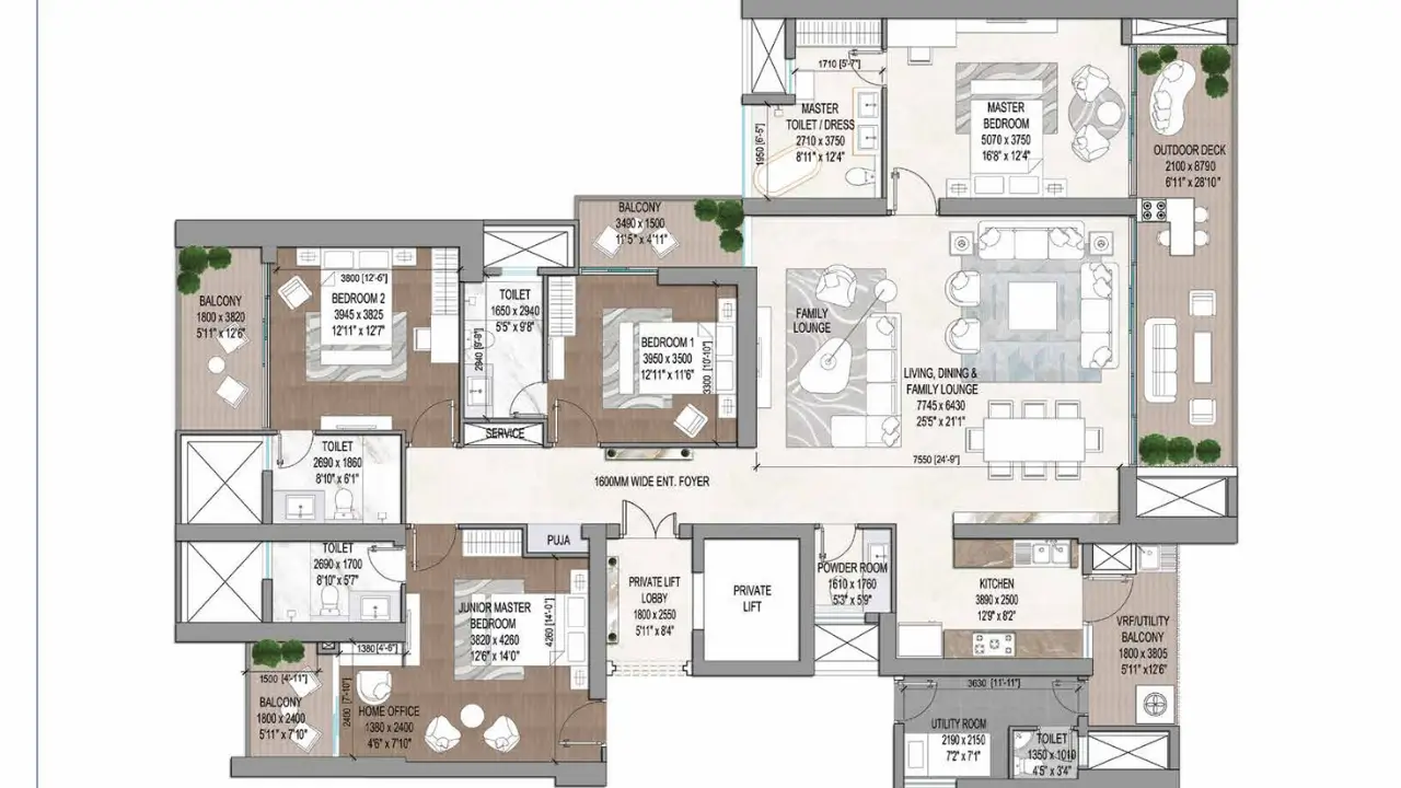 3.5 BHK